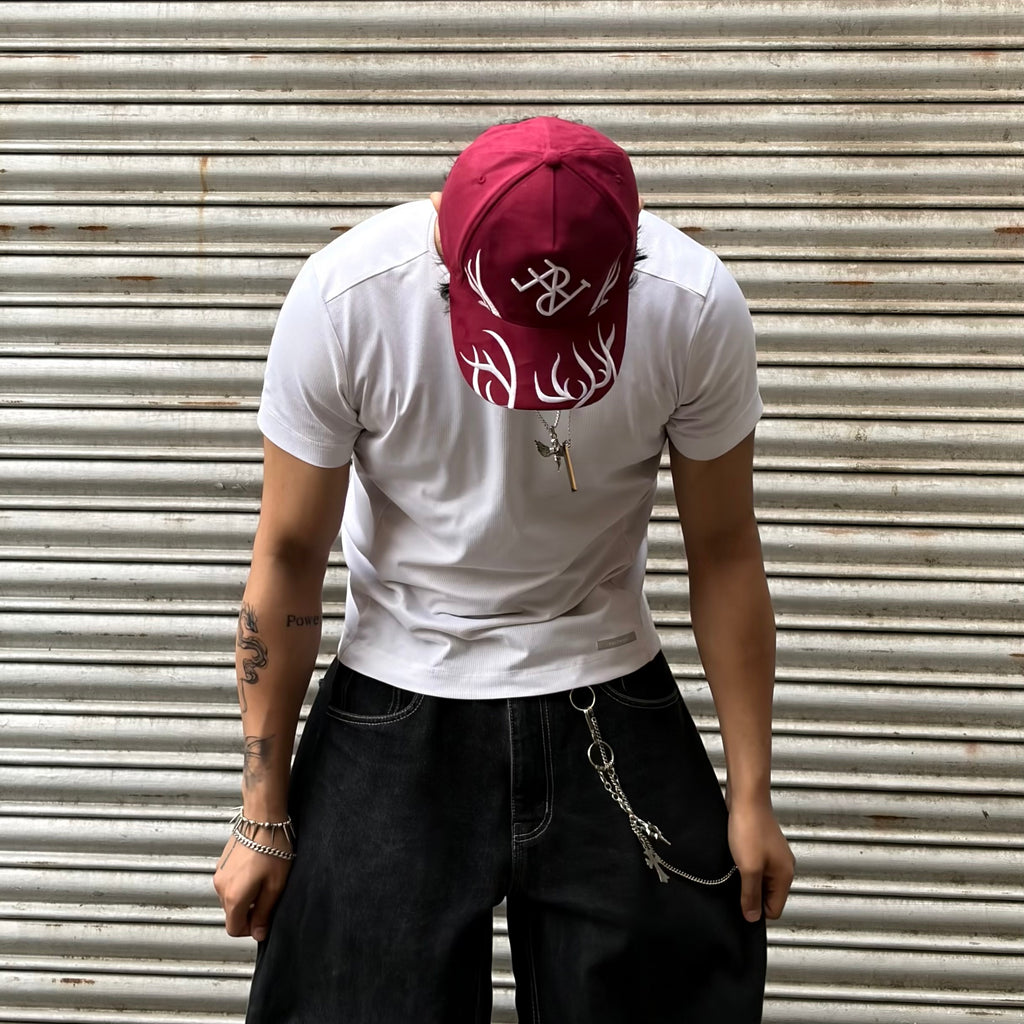 Antler Crest Suede Cap