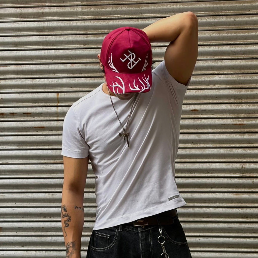 Antler Crest Suede Cap