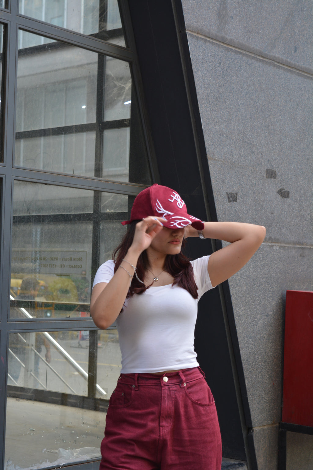Antler Crest Suede Cap