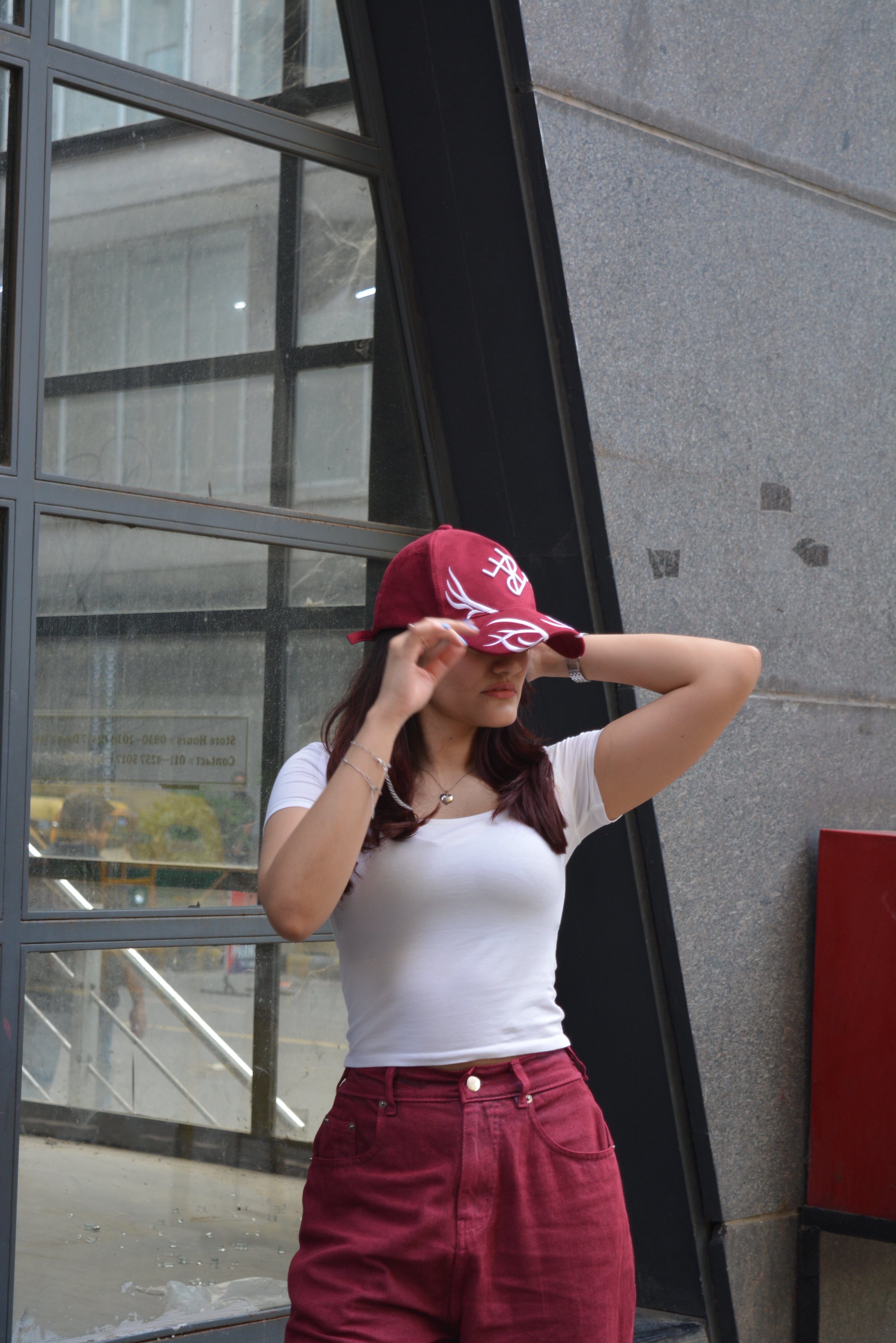 Antler Crest Suede Cap