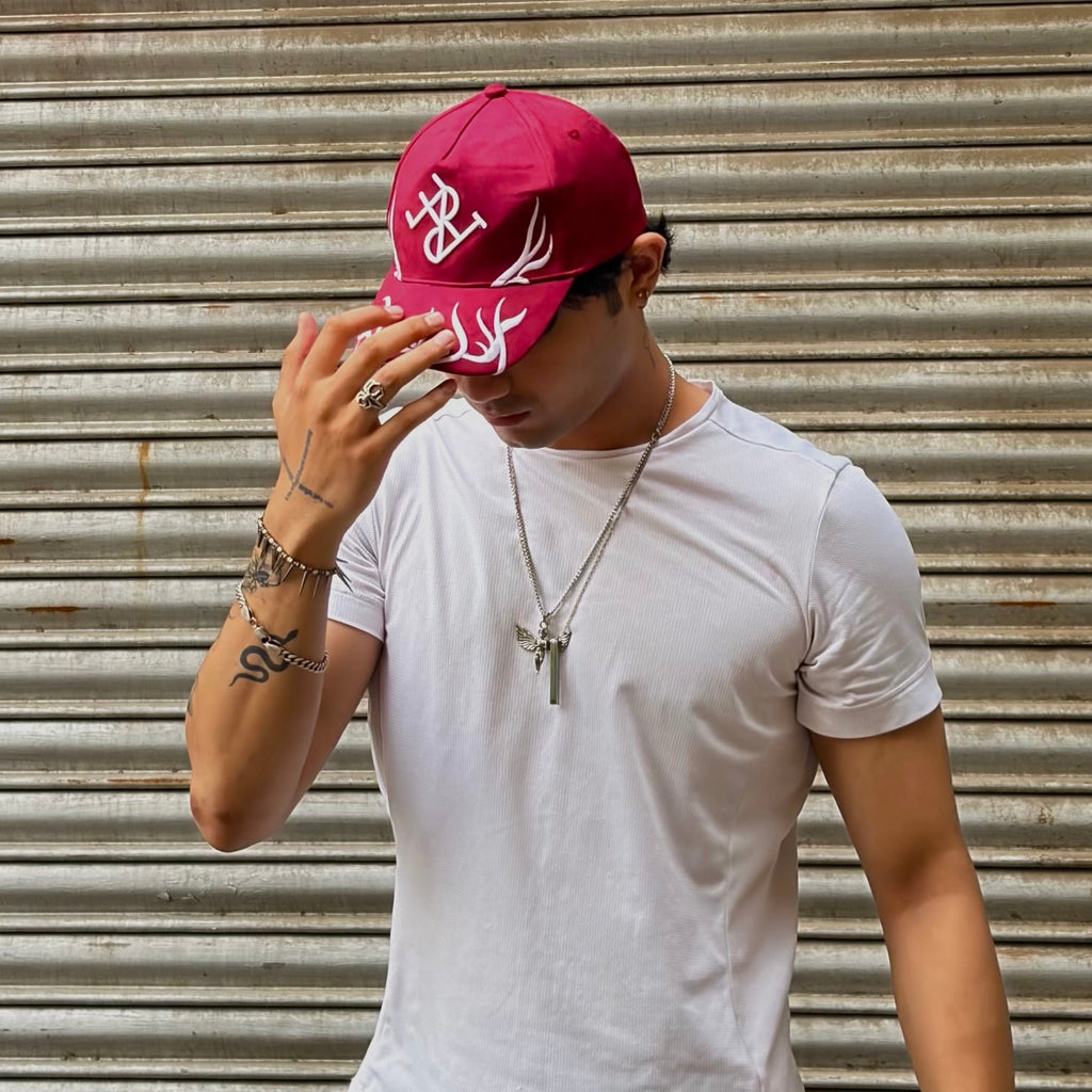 Antler Crest Suede Cap