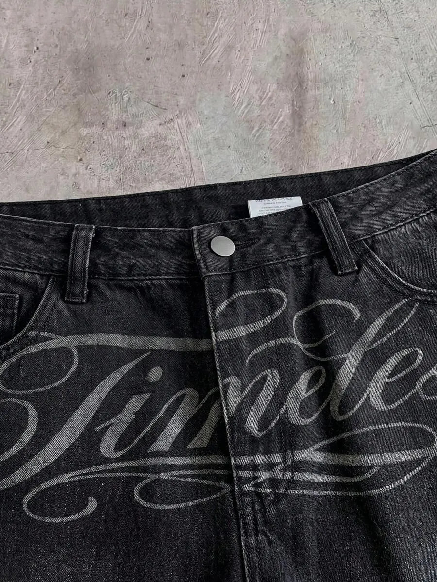 Timeless Black Wide-Leg Jeans