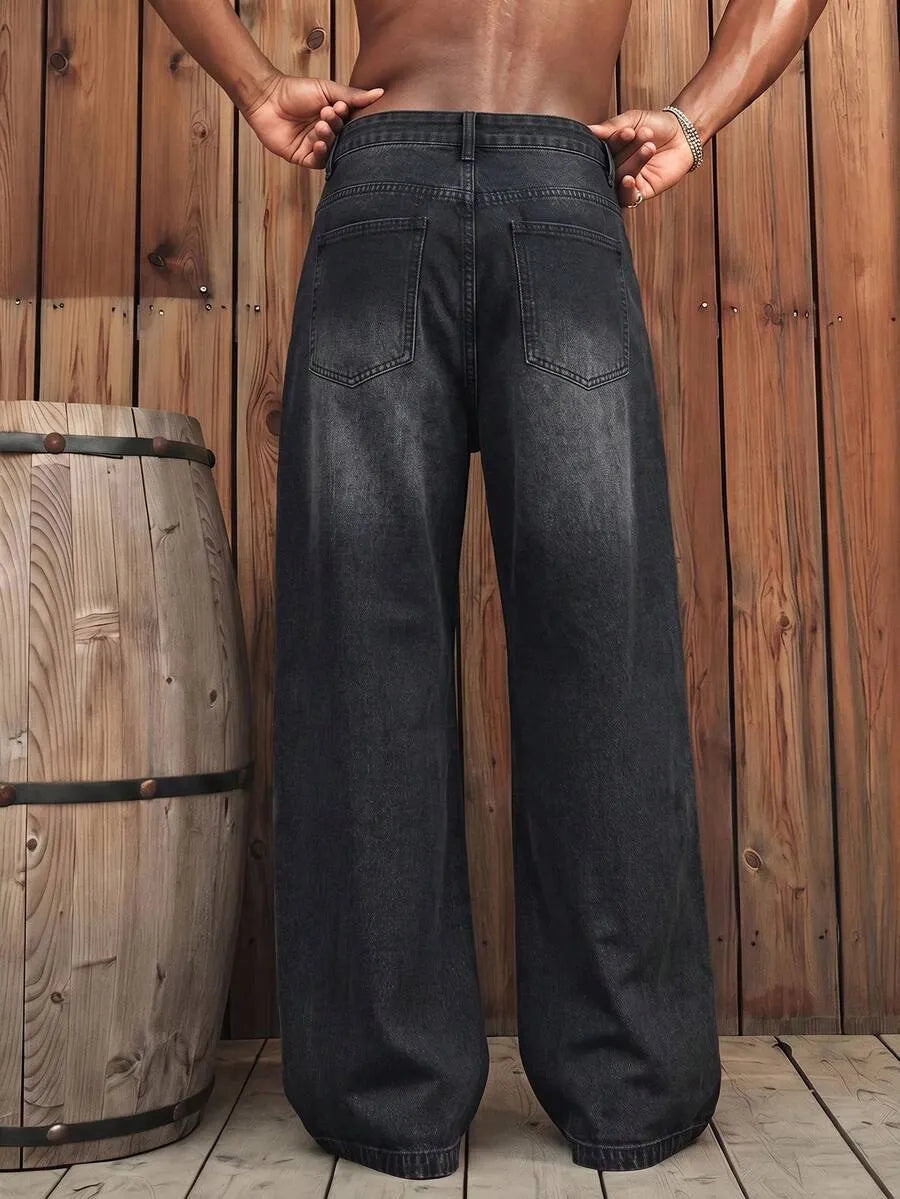 Timeless Black Wide-Leg Jeans