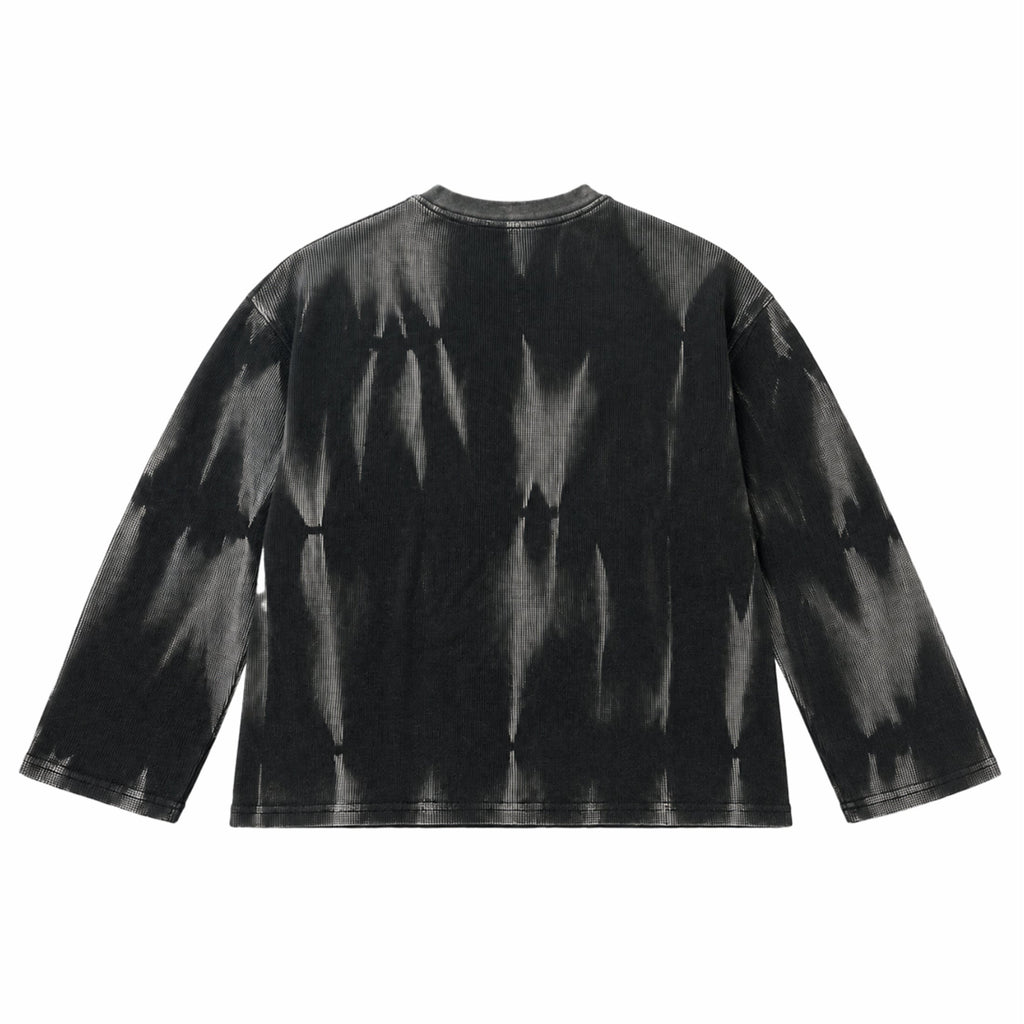 Hammer Wash Waffle Oversized Full-Sleeve Back Design