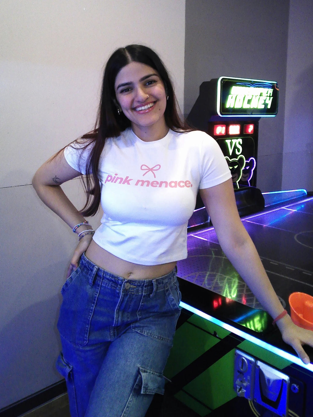 Pink Menace Baby Tee