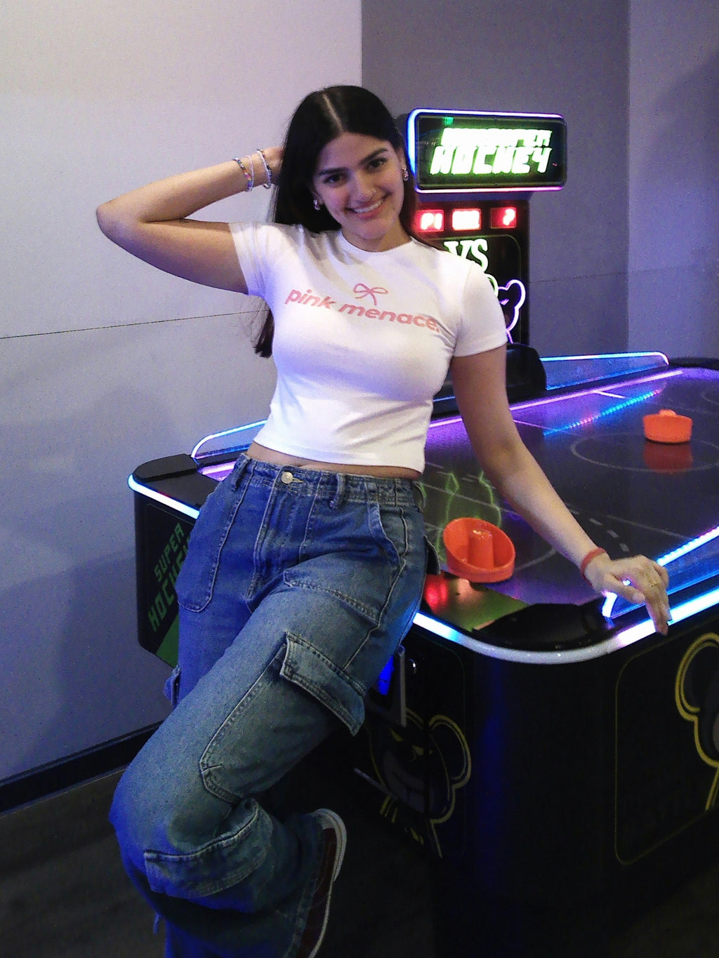 Pink Menace Baby Tee